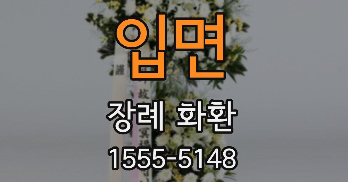 입면 장례 화환