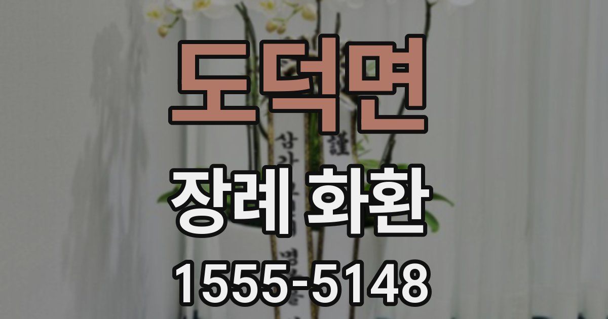 도덕면 장례 화환