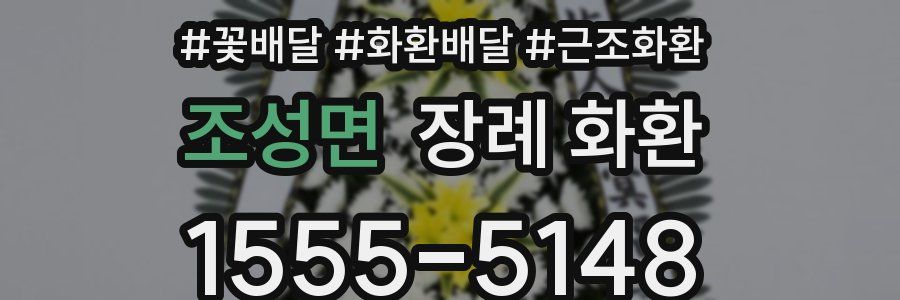 조성면 장례 화환