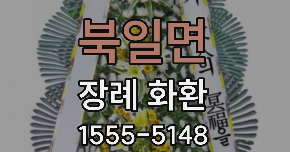 북일면 장례 화환