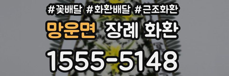 망운면 장례 화환