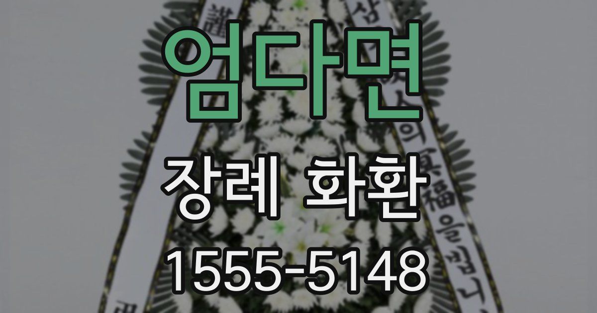 엄다면 장례 화환