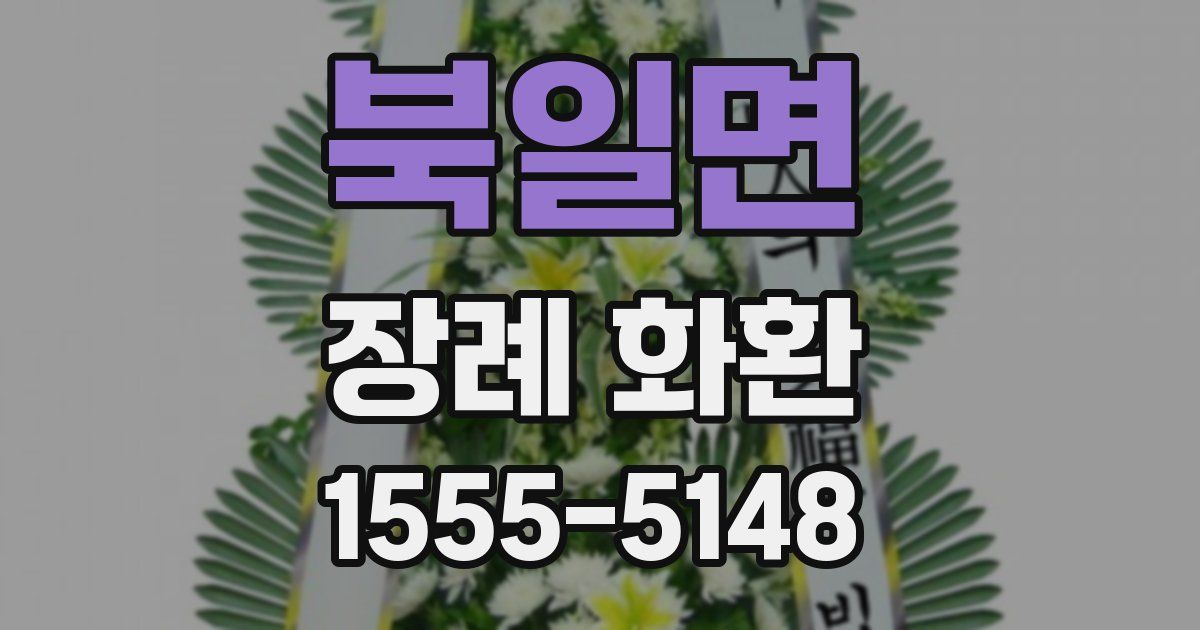 북일면 장례 화환