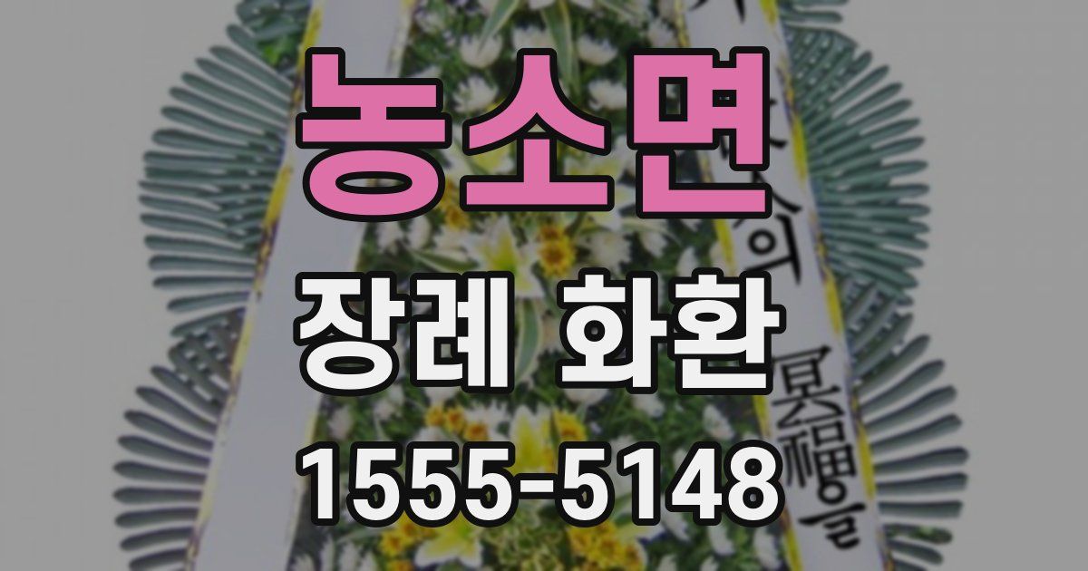농소면 장례 화환