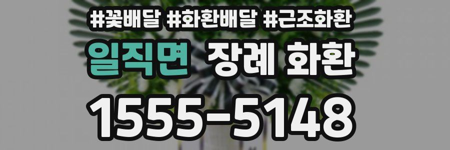 일직면 장례 화환