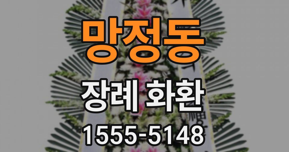 망정동 장례 화환
