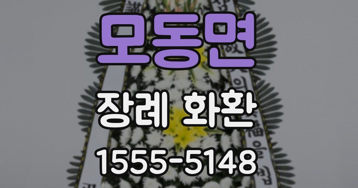 모동면 장례 화환