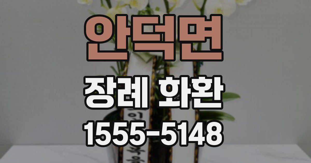 안덕면 장례 화환