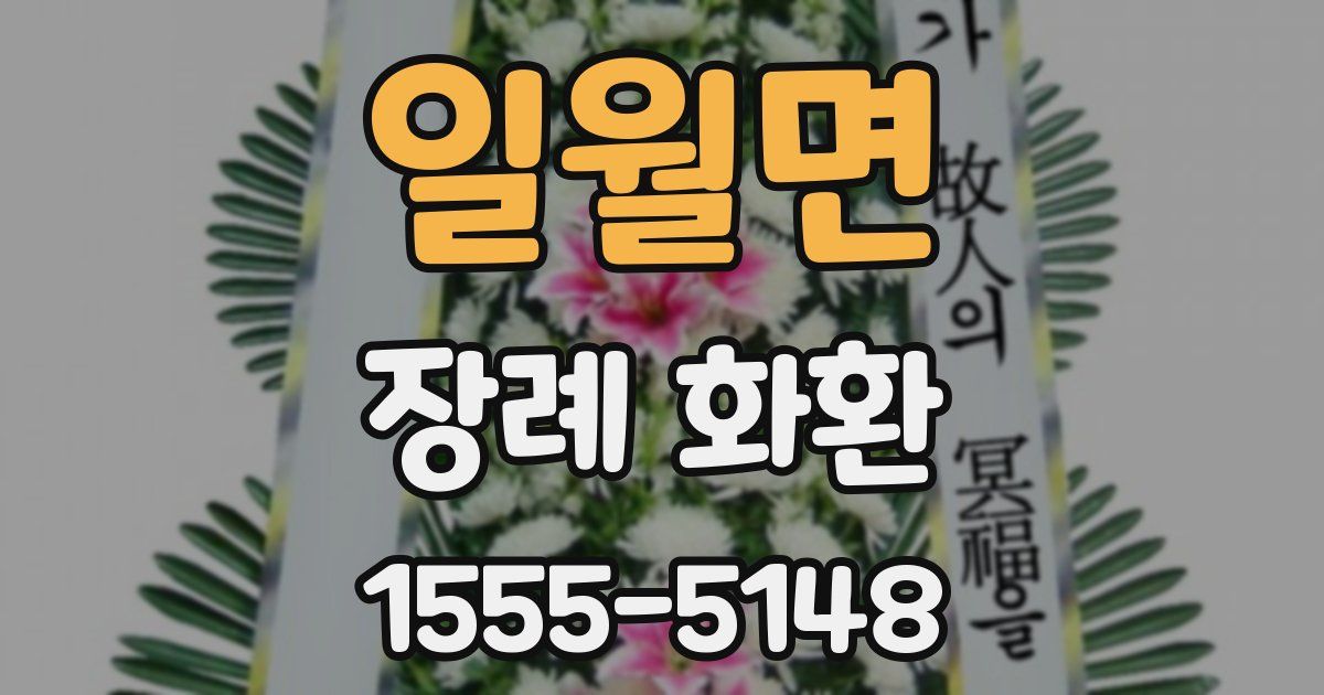 일월면 장례 화환