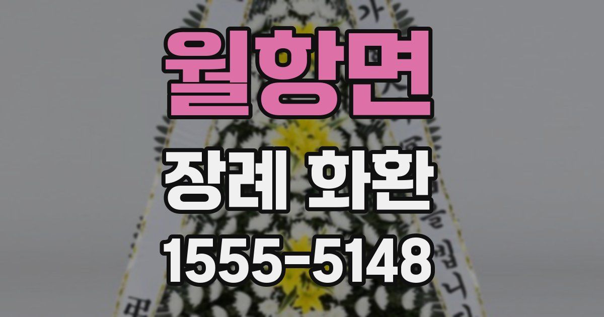 월항면 장례 화환