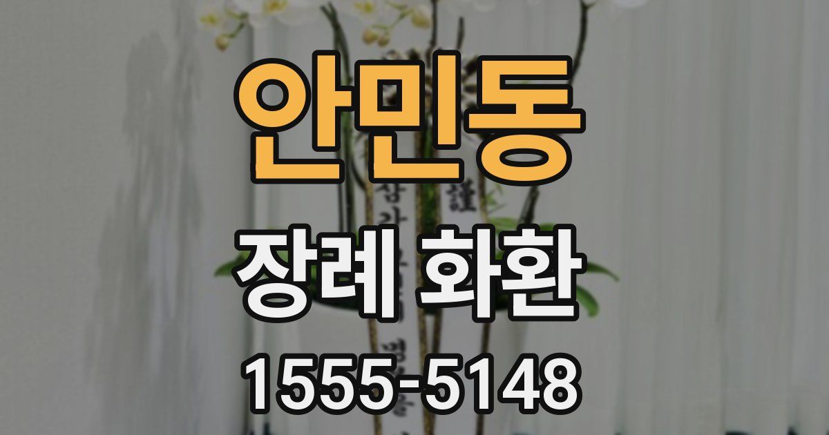 안민동 장례 화환