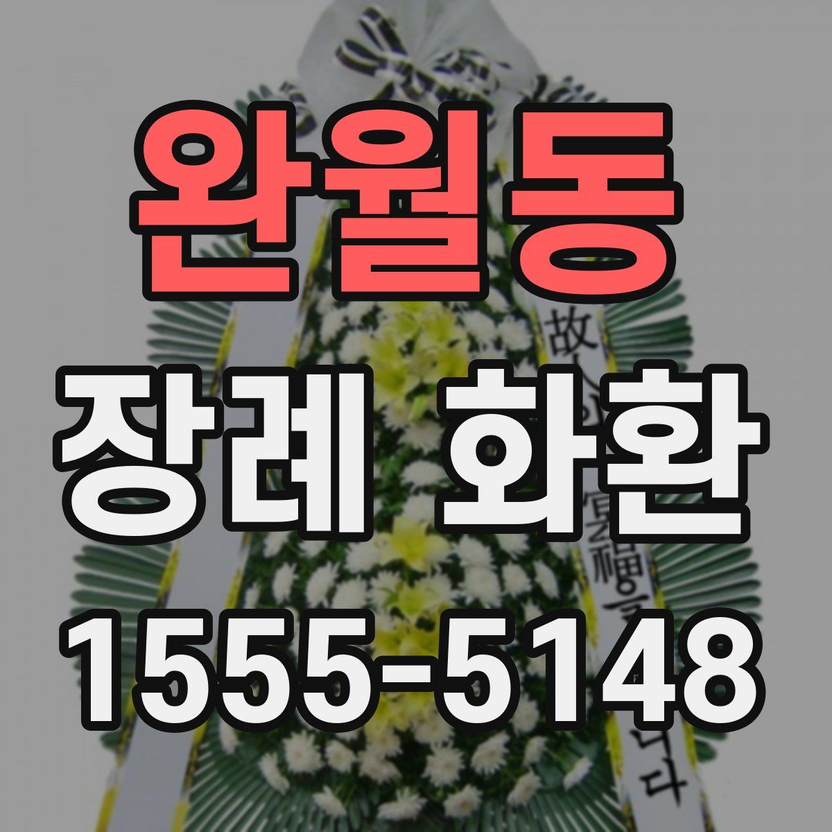 완월동 장례 화환