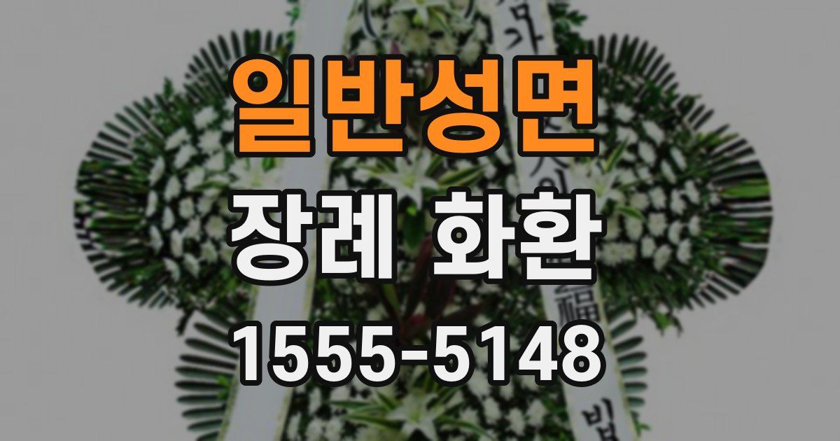 일반성면 장례 화환