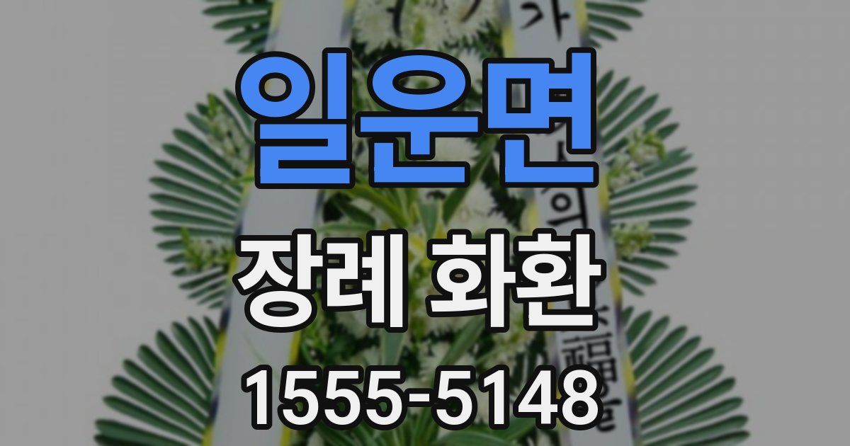 일운면 장례 화환