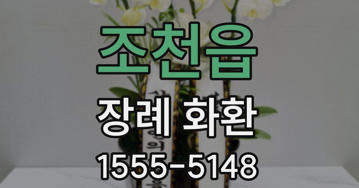 조천읍 장례 화환