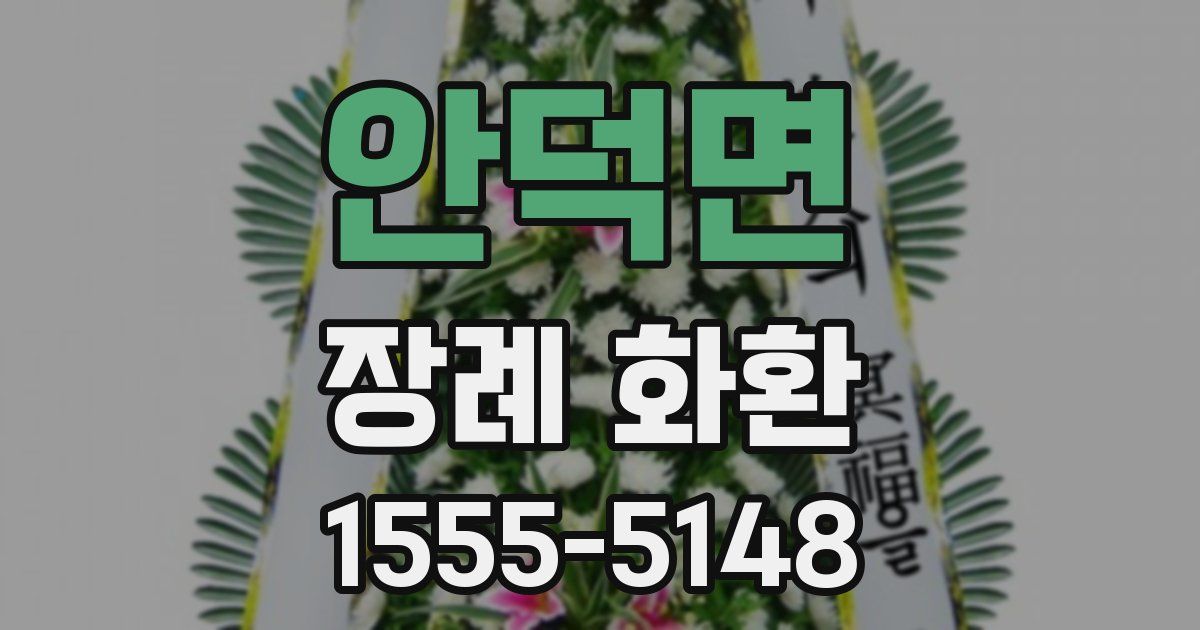 안덕면 장례 화환