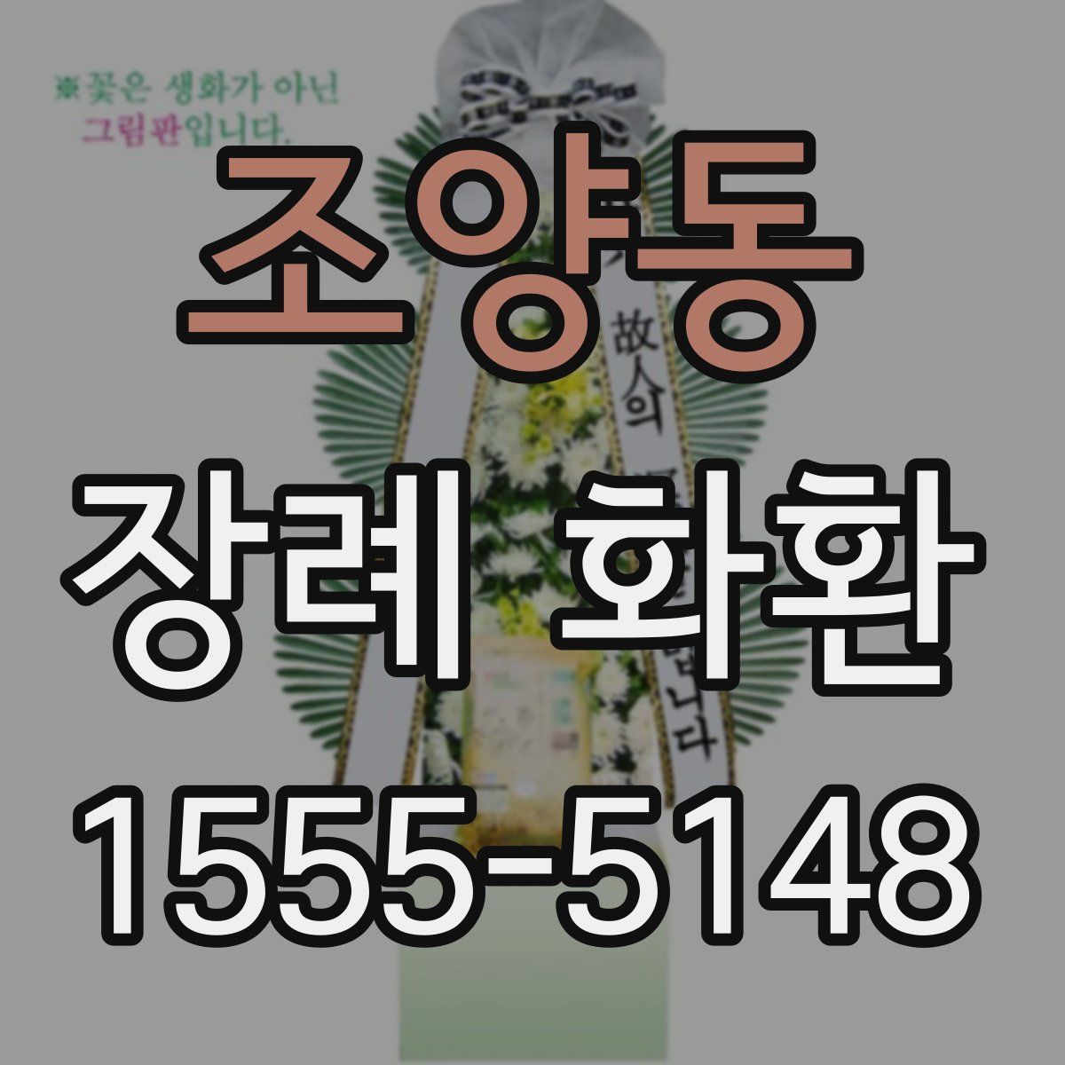 조양동 장례 화환