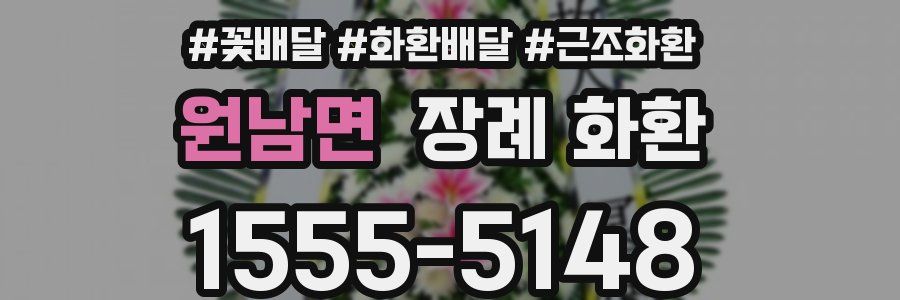 원남면 장례 화환