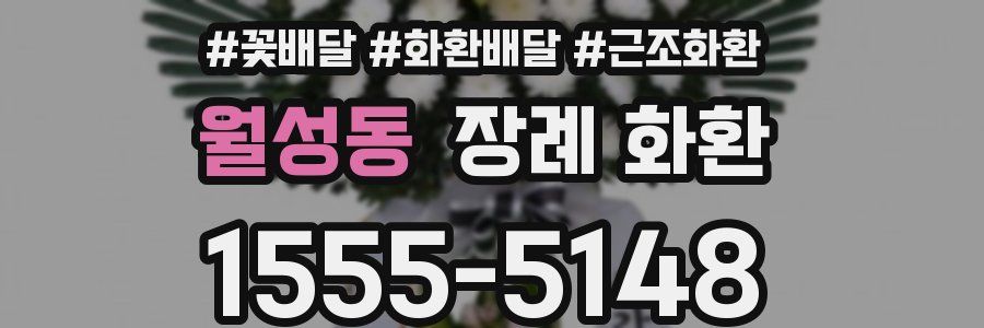 월성동 장례 화환