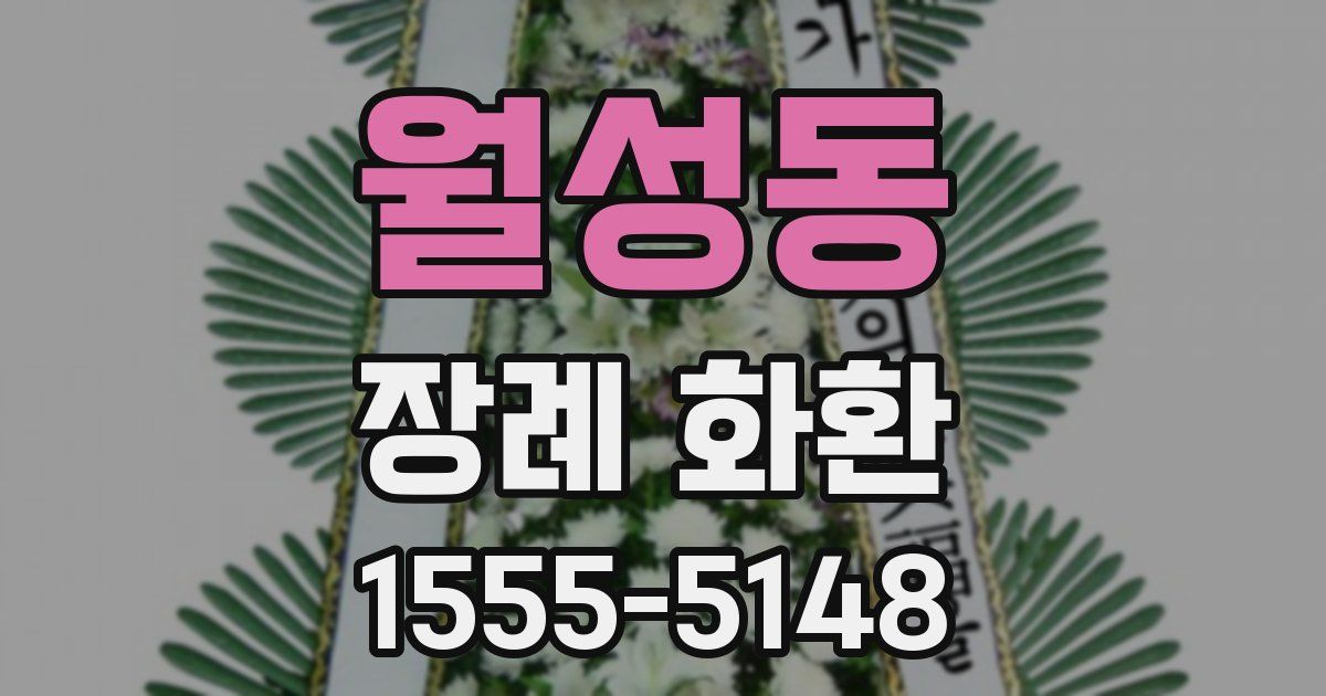 월성동 장례 화환