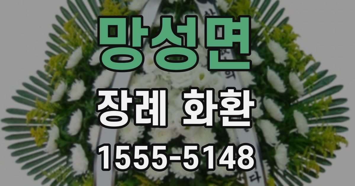 망성면 장례 화환