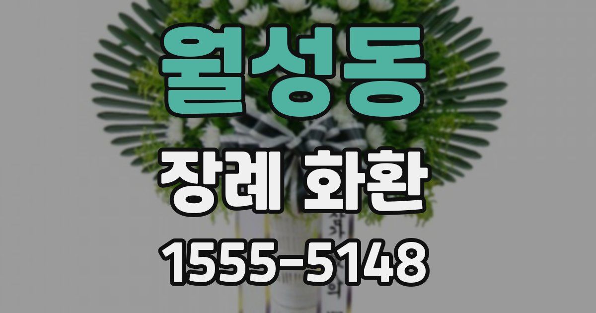 월성동 장례 화환
