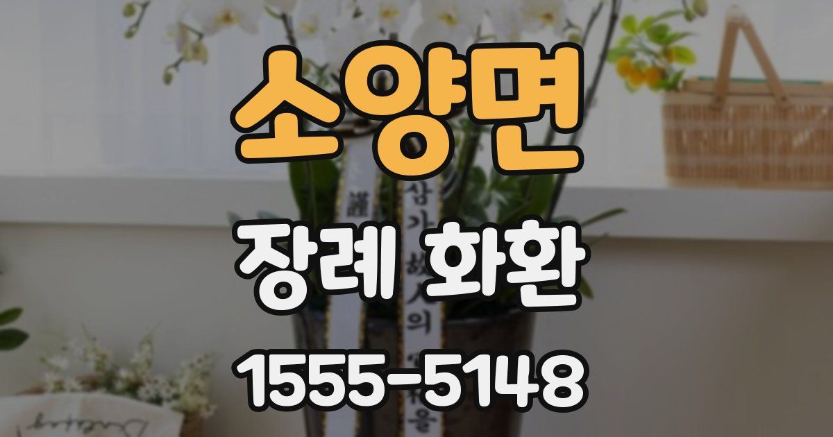 소양면 장례 화환