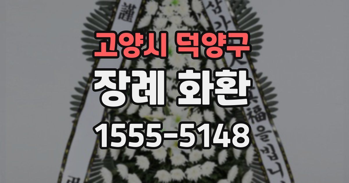 고양시 덕양구 장례 화환