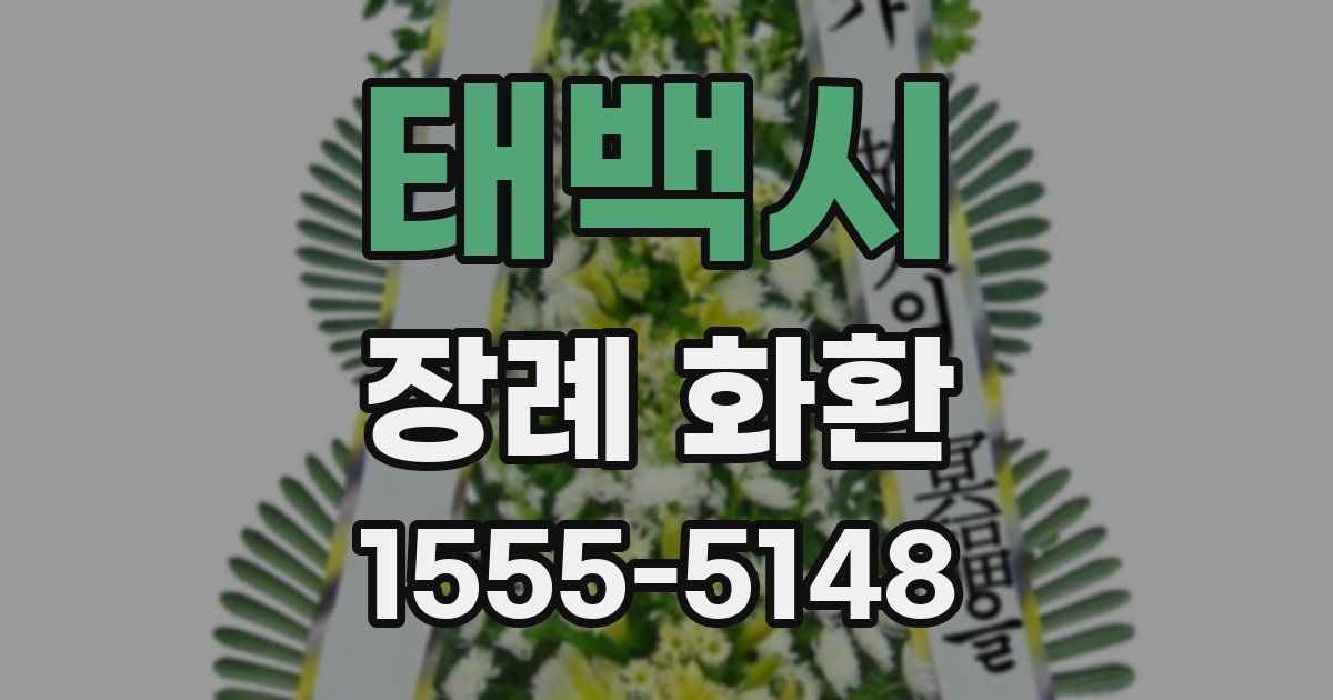 태백시 장례 화환