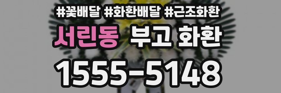 서린동 부고 화환