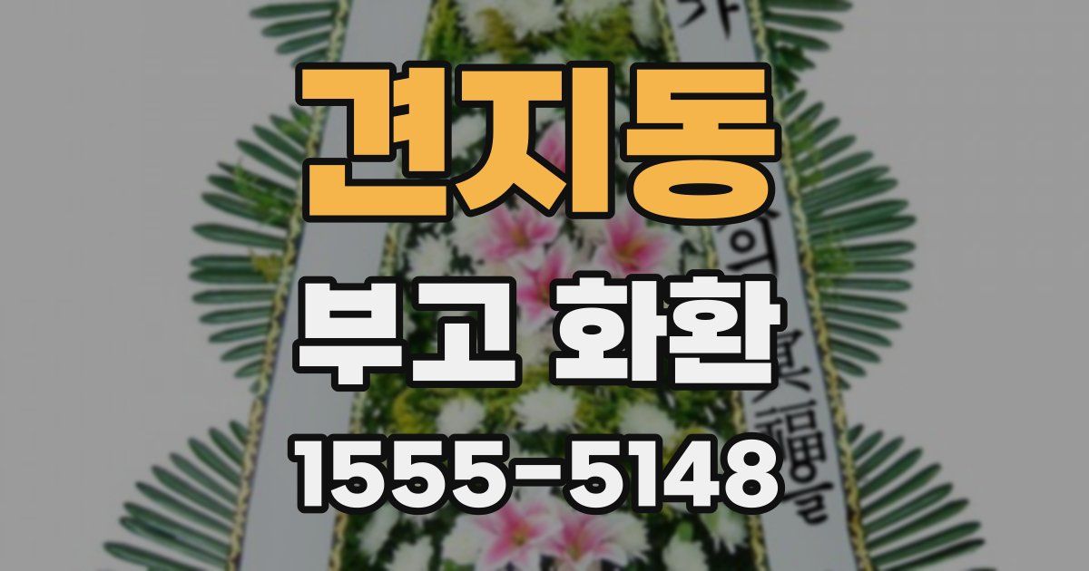 견지동 부고 화환