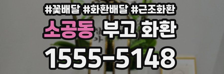 소공동 부고 화환
