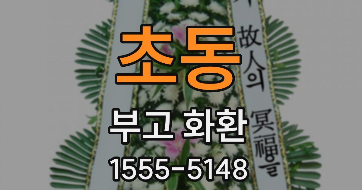 초동 부고 화환