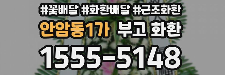 안암동1가 부고 화환