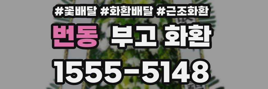 번동 부고 화환
