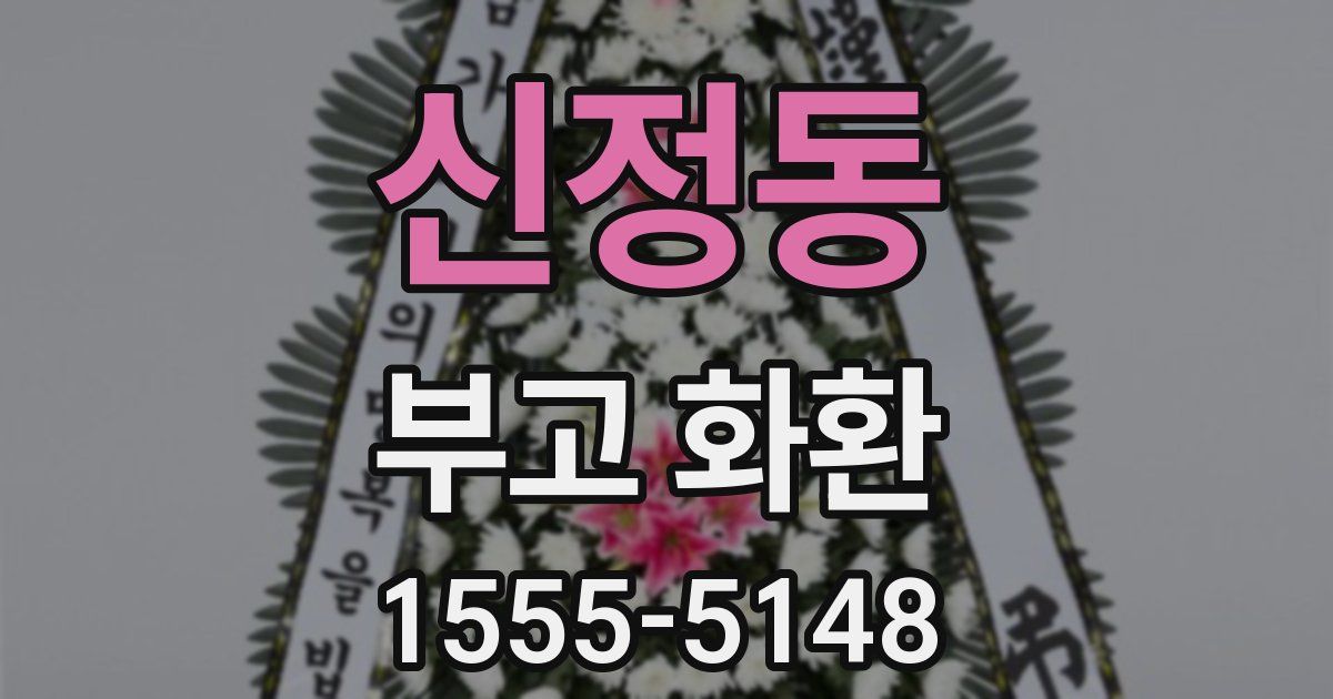신정동 부고 화환