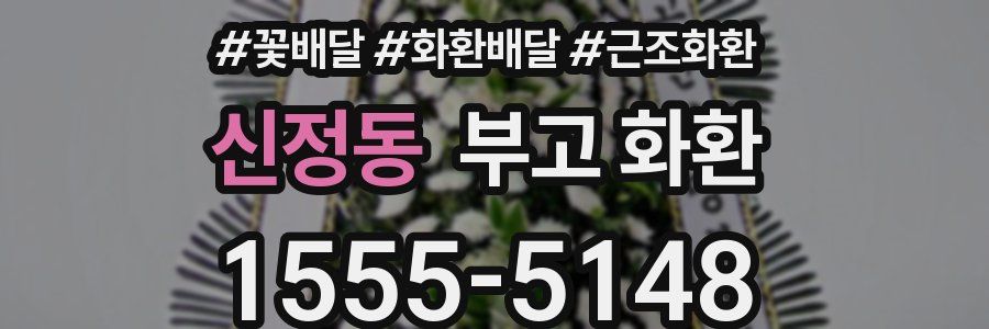 신정동 부고 화환