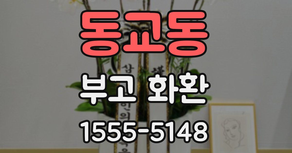 동교동 부고 화환