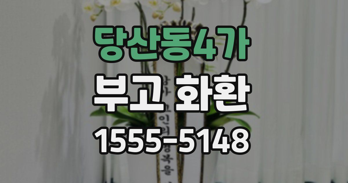 당산동4가 부고 화환