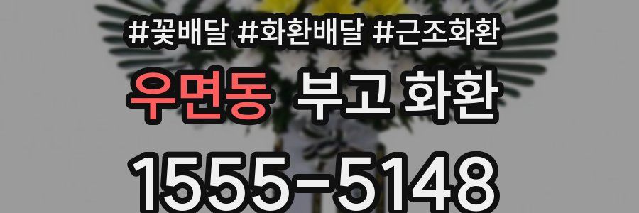 우면동 부고 화환