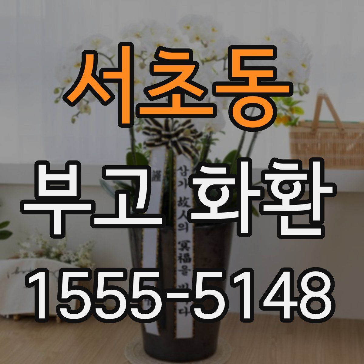 서초동 부고 화환