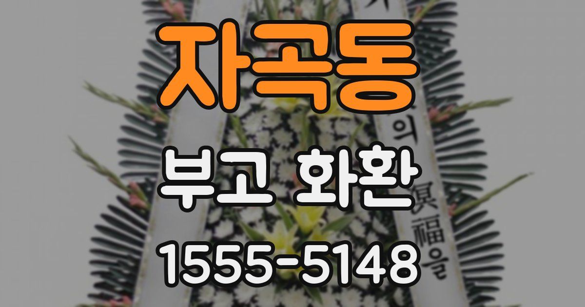 자곡동 부고 화환