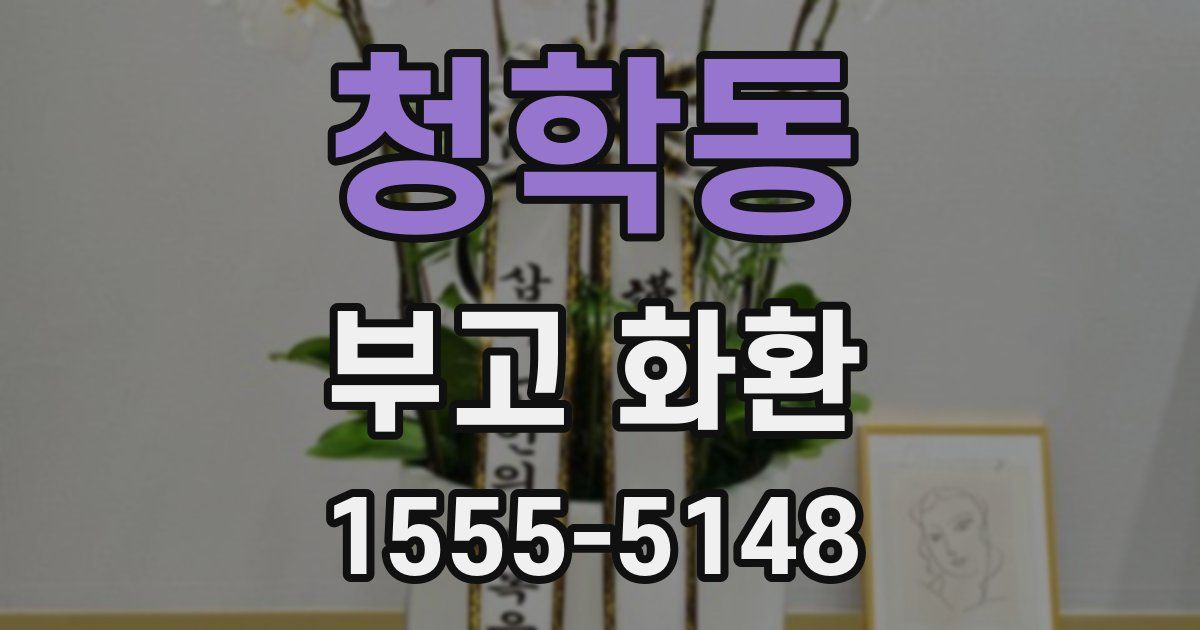 청학동 부고 화환