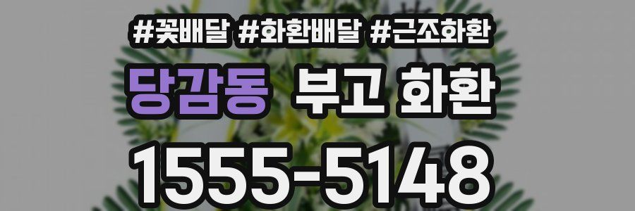 당감동 부고 화환