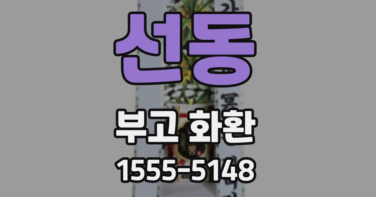 선동 부고 화환