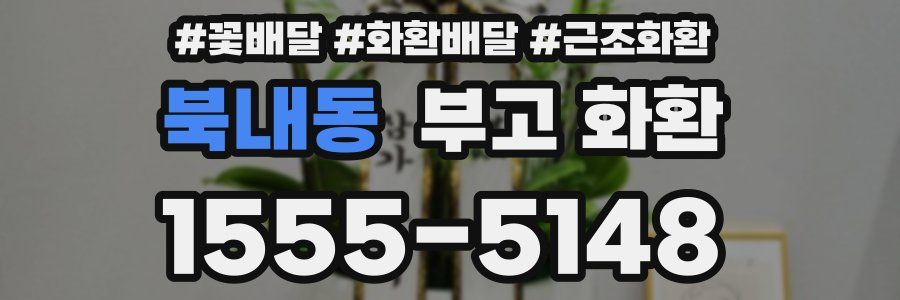 북내동 부고 화환