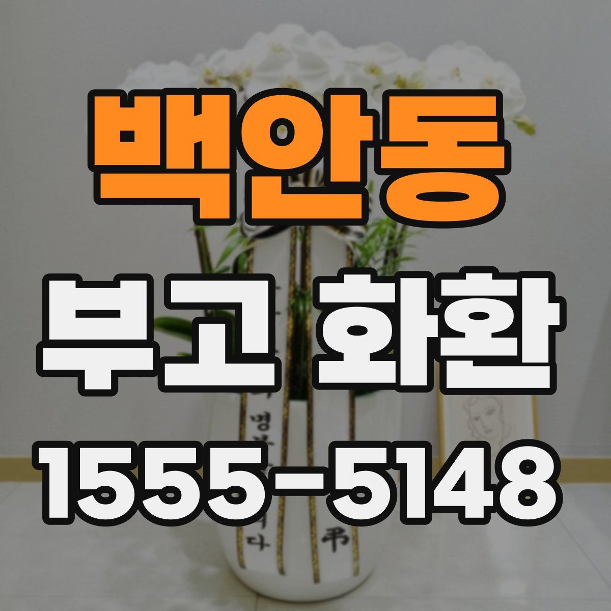 백안동 부고 화환