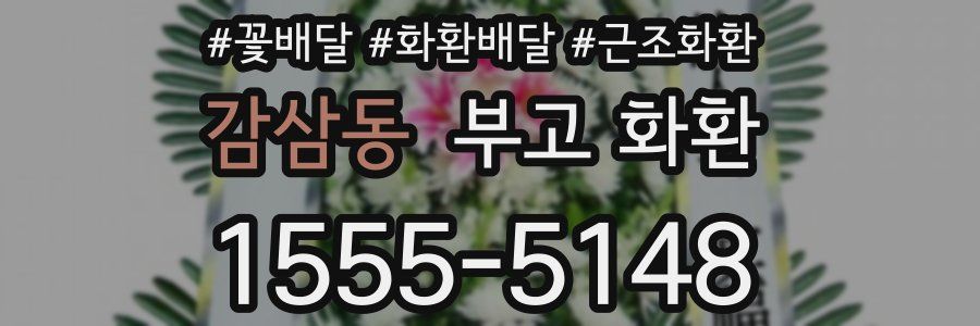 감삼동 부고 화환