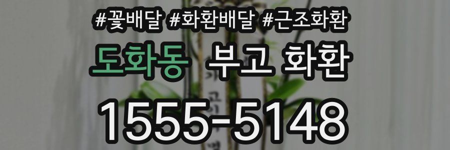 도화동 부고 화환