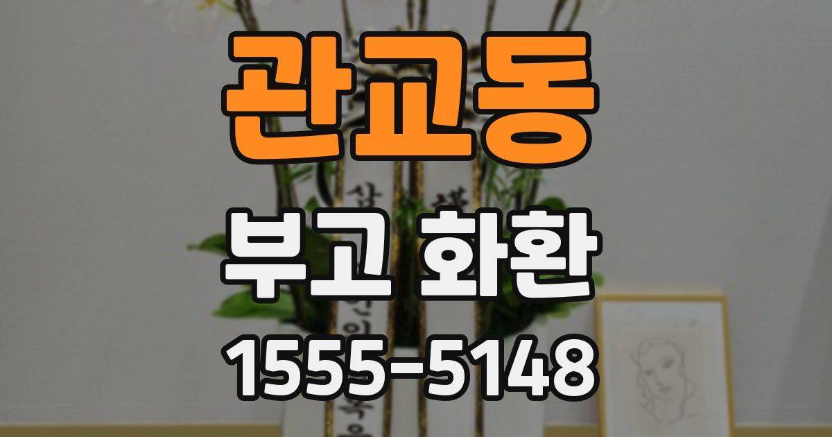 관교동 부고 화환